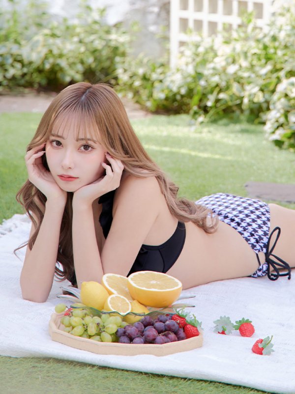 画像25: 【即日発送】【ビキニ】【水着】フリルx千鳥ビキニ[YMT]