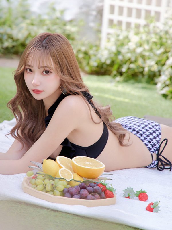 画像20: 【即日発送】【ビキニ】【水着】フリルx千鳥ビキニ[YMT]