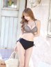 画像14: 【ビキニ】【水着】ブラウンチェックハイウエストビキニ[M192-SW-23PY][YMT]