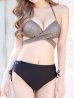 画像16: 【ビキニ】【水着】ブラウンチェックハイウエストビキニ[M192-SW-23PY][YMT]