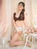 画像4: 【ビキニ】【水着】トワルドジュイ柄 / ショルダーリボンビキニ[YMT][M194-HS-23NN]