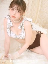 【ビキニ】【水着】トワルドジュイ柄 / ショルダーリボンビキニ[YMT]