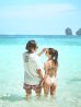 画像11: 【ビキニ】【水着】グレージュ/リーフ柄/ブラジリアン/ヘルシービキニ[YMT]