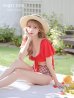 画像2: 【ビキニ】【水着】パフスリーブ2wayビキニ[M200-SW-23PY][YMT] (2)