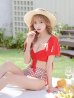 画像9: 【ビキニ】【水着】パフスリーブ2wayビキニ[M200-SW-23PY][YMT]