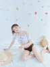 画像4: 【ビキニ】【水着】オフショルビキニ /花柄/シャーリング/ニット/2点セット[YMT]