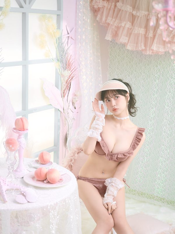 画像5: 【即日発送】【ビキニ】【水着】ニュアンス花柄フリル水着(MG-SN003)[YMT]