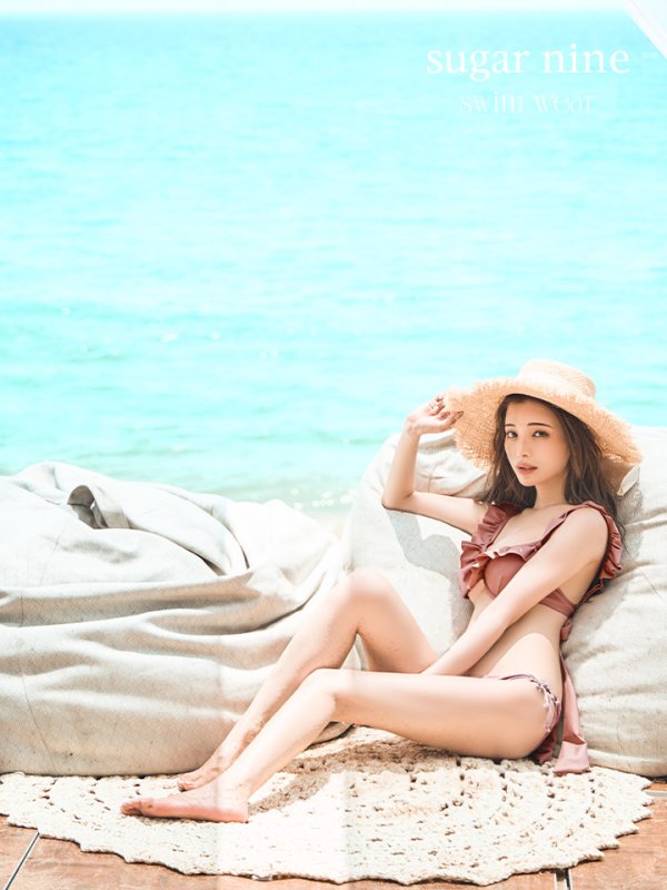 画像4: 【即日発送】【ビキニ】【水着】ニュアンス花柄フリル水着(MG-SN003)[YMT]