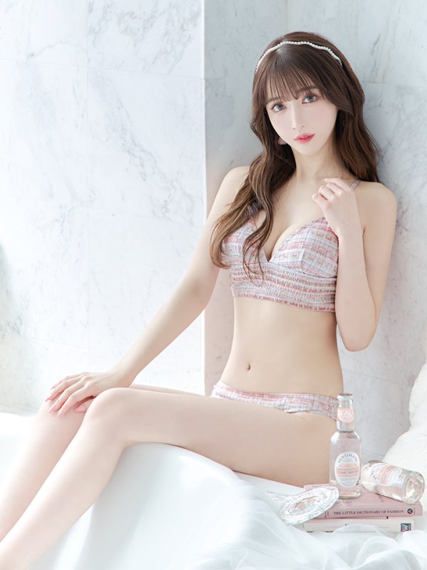 画像8: 【即日発送】【水着セール】【ビキニ】【水着】 ツイードプリント トライアングル ビキニ 2点セット[YMT]