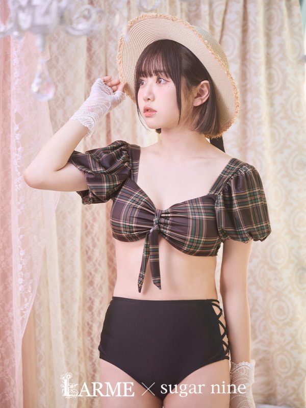 画像3: 【即日発送】【ビキニ】【水着】パフスリーブ2wayビキニ[M214-SW-23PY][YMT]