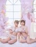 画像3: 【ビキニ】【水着】パフスリーブ 2way ツイードプリント ビキニ 2点セット[YMT]