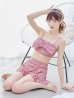 画像2: 【予約商品/6月下旬発送予定】【ビキニ】【水着】2WAYツイード柄ビッグリボンビキニ 2点セット[YMT] (2)