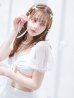 画像20: 【即日発送！】【ビキニ】ドットシアースリーブスカート付きビキニ 3点セット【水着】[YMT]