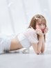 画像26: 【即日発送！】【ビキニ】ドットシアースリーブスカート付きビキニ 3点セット【水着】[YMT]