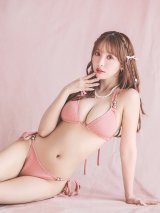 【即日発送！】【ビキニ】【水着】ワッフル生地シンプルトライアングルビキニ  2点セット[YMT]