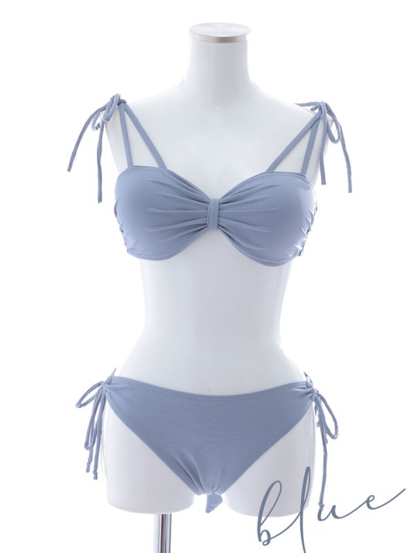 画像38: 【即日発送】【ビキニ】【水着】ショルダー紐シンプルビキニ 2点セット（MG-K018）[YMT]