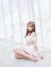 画像4: 【ビキニ】【水着】袖付きシャーリングトップス 4点セット【予約 / 7月上旬発送予定】[YMT]