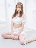 画像7: 【ビキニ】【水着】袖付きシャーリングトップス 4点セット【予約 / 7月上旬発送予定】[YMT]