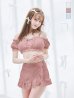 画像22: 【ビキニ】【水着】袖付きシャーリングトップス 4点セット【予約 / 7月上旬発送予定】[YMT]