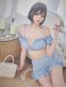 画像3: 【即日発送】【ビキニ】【水着】袖付きシャーリングトップス 4点セット[YMT]