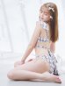 画像13: 【即日発送！】【ビキニ】バックリボン肩フリルツイード柄ビキニ 2点セット【水着】[YMT]