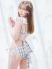 画像9: 【即日発送！】【ビキニ】バックリボン肩フリルツイード柄ビキニ 2点セット【水着】[YMT]