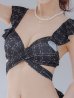 画像38: 【即日発送！】【ビキニ】バックリボン肩フリルツイード柄ビキニ 2点セット【水着】[YMT]