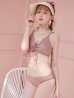 画像19: 【即日発送!】【ビキニ】【水着】レースアップトライアングルビキニ 2点セット[YMT]