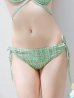 画像42: 【ビキニ】【水着】肩フリルツイード柄ビキニ 2点セット[YMT]