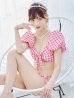 画像15: 【即日発送！】【ビキニ】【水着】ギンガムチェックパフスリビキニ 2点セット[YMT]
