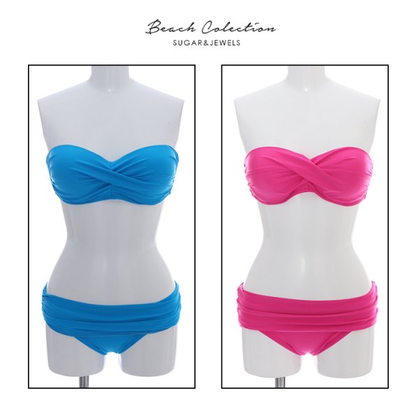画像21: 【即日発送】【水着セール】【ビキニ】【水着】ベーシックバンドゥホルタービキニ [YMT]