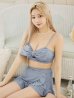 画像5: 【即日発送！】【ビキニ】【水着】ワッフル生地ビッグリボンビキニ 4点セット[YMT]