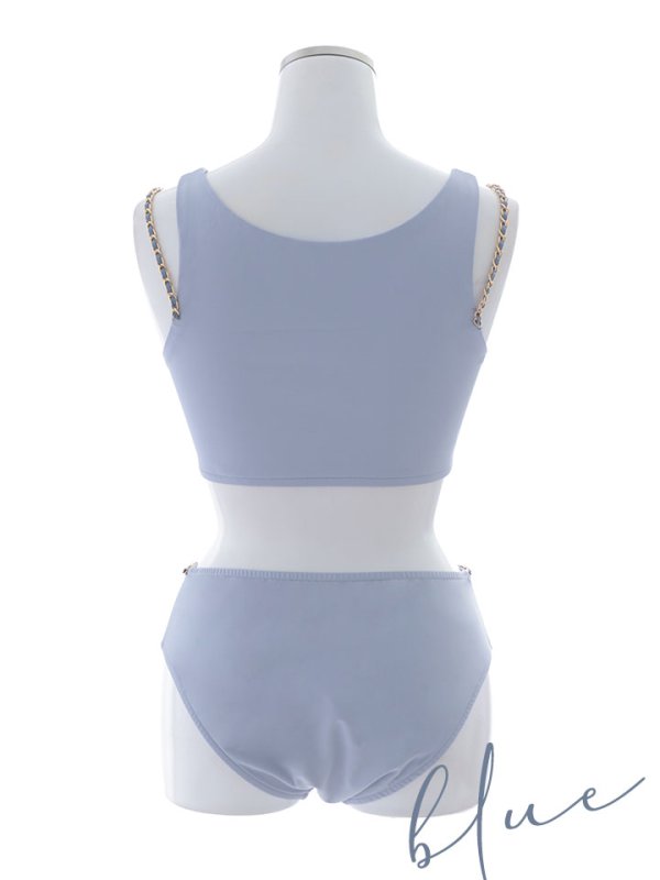 画像19: 【即日発送】【ビキニ】【水着】バストオープン＆ジップチェーンビキニ 2点セット[YMT]