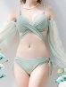 画像19: 【即日発送！】【ビキニ】【水着】ふんわりシアー長袖ビキニ 2点セット[YMT]