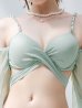 画像21: 【即日発送！】【ビキニ】【水着】ふんわりシアー長袖ビキニ 2点セット[YMT]