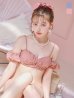 画像18: 【即日発送！】【ビキニ】【水着】くしゅっとオフショル袖シンプルビキニ 2点セット[YMT]