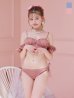 画像20: 【即日発送！】【ビキニ】【水着】くしゅっとオフショル袖シンプルビキニ 2点セット[YMT]