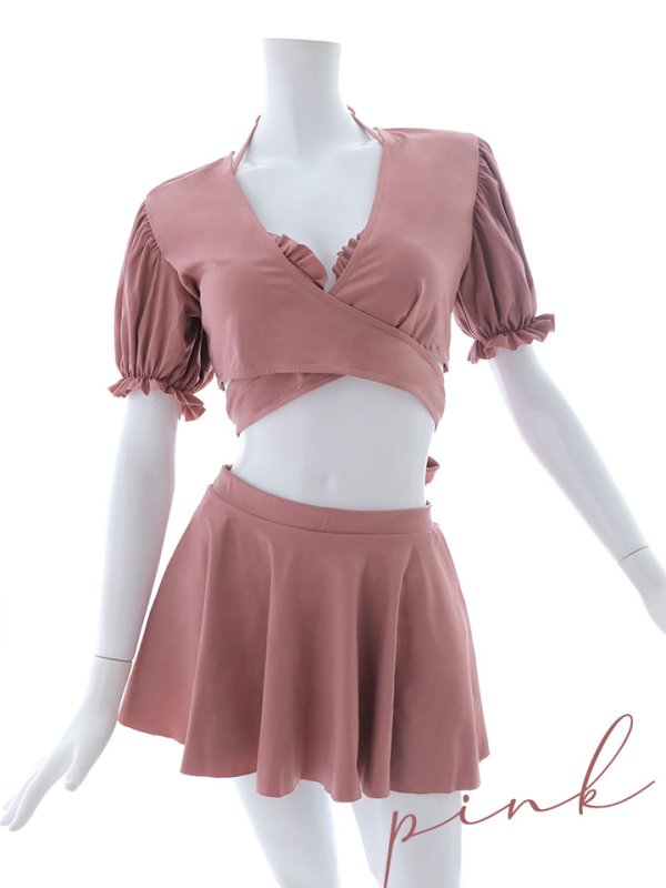 画像43: 【即日発送】【ビキニ】【水着】羽織＆スカート付き4WAYビキニ 4点セット[YMT]