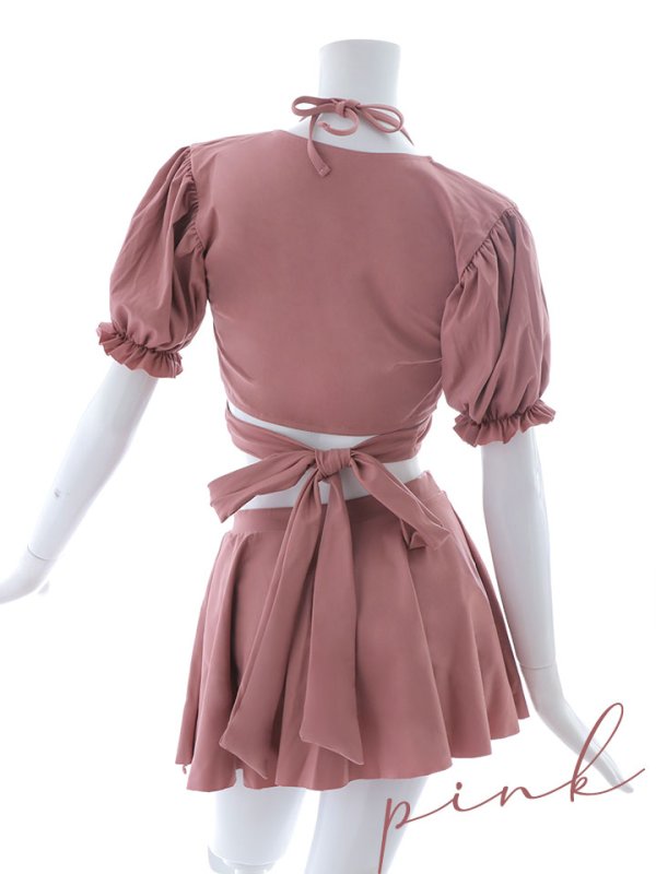 画像42: 【即日発送】【ビキニ】【水着】羽織＆スカート付き4WAYビキニ 4点セット[YMT]