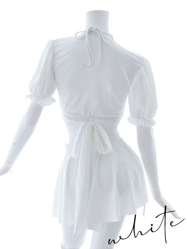 画像37: 【即日発送】【ビキニ】【水着】羽織＆スカート付き4WAYビキニ 4点セット[YMT]