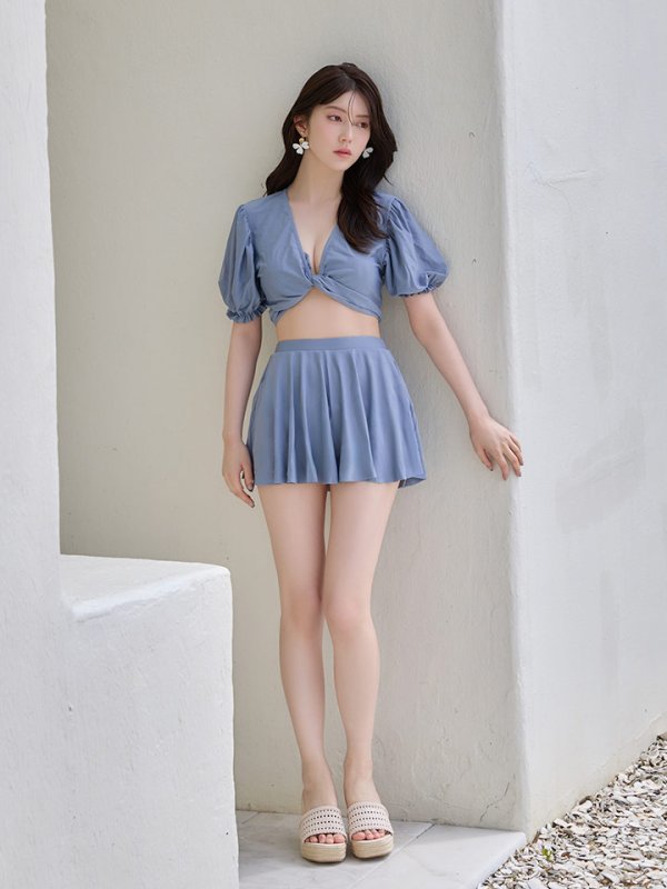 画像7: 【即日発送】【ビキニ】【水着】羽織＆スカート付き4WAYビキニ 4点セット[FB01]【一部予約商品/6月上旬発送予定】
