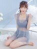 画像18: 【予約商品/7月上旬発送予定】【ビキニ】【水着】シアーチュニック付きハイウエストビキニ 3点セット[YMT]