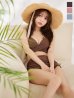 画像7: 【予約商品/7月上旬発送予定】【ビキニ】【水着】シアーチュニック付きハイウエストビキニ 3点セット[YMT]