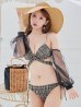 画像16: 【予約 / 5月下旬発送予定】【ビキニ】【水着】チェックホルターネックビキニ 2点セット [YMT]