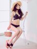 画像23: 【予約 / 6月中旬発送予定】【ビキニ】【水着】バッククロスリボンワンカラービキニ 2点セット [YMT]