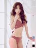 画像2: 【予約 / 6月中旬発送予定】【ビキニ】【水着】バッククロスリボンワンカラービキニ 2点セット [YMT] (2)