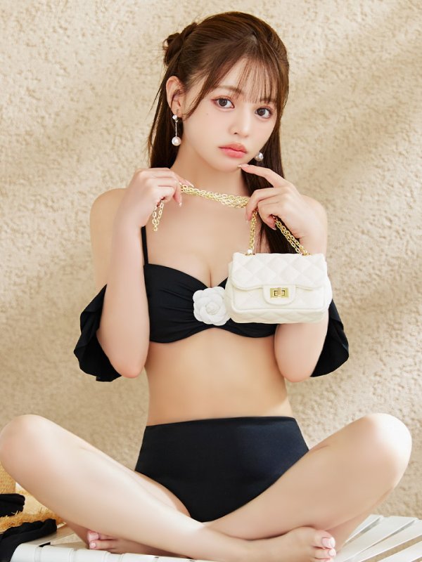 画像22: 【即日発送】【ビキニ】【水着】カメリアフラワービキニ 2点セット [YMT]