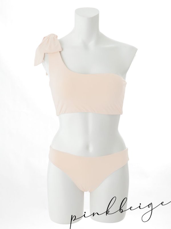 画像23: 【即日発送】【ビキニ】【水着】ワンショルリボンビキニ 2点セット [YMT]