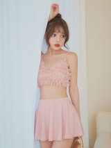 【即日発送】【MISTREASS×sugarコラボビキニ】【水着】チュールフレアスカートビキニ 3点セット[FB01]