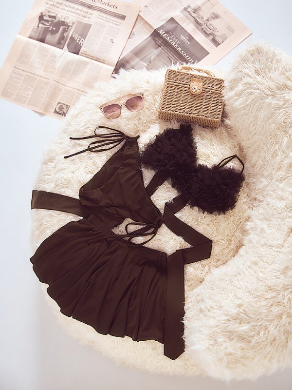 画像35: 【即日発送】【MISTREASS×sugarコラボビキニ】【水着】チュールフレアスカートビキニ 3点セット[YMT]